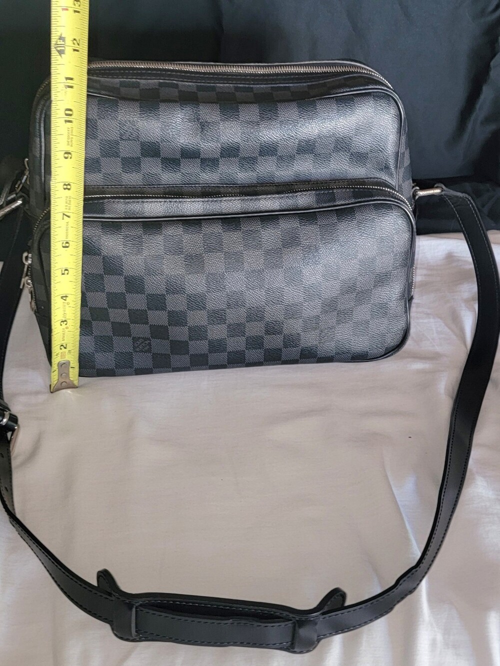 Authentic Louis Vuitton Black Checkered Men's Bag - Picture 6 of 15